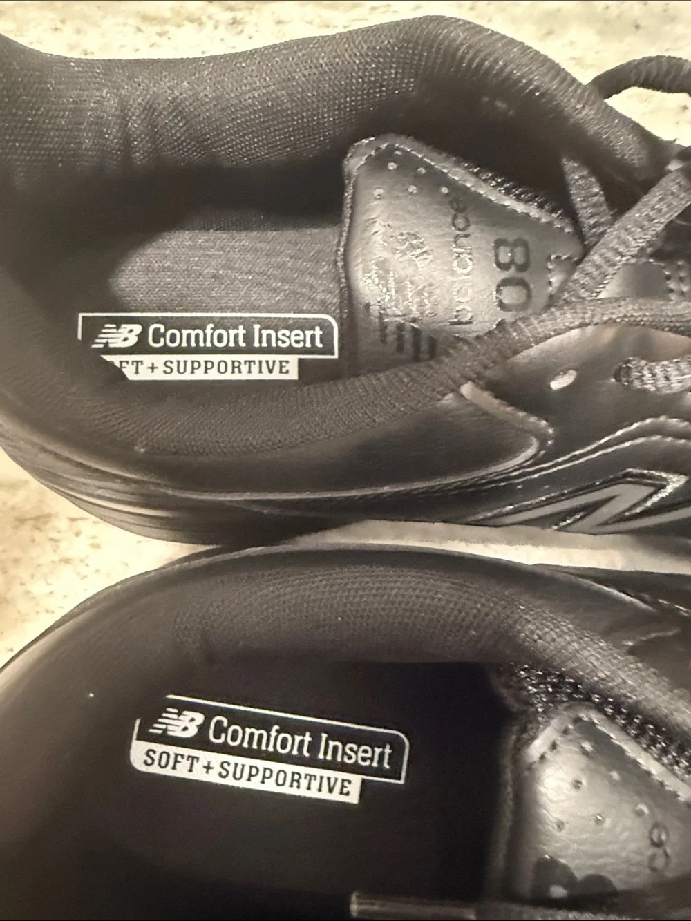 New Balance Men's Black Lace-Up Sneakers
